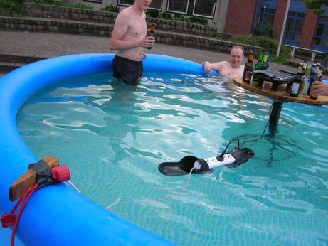 Pool + electricity + stupid people